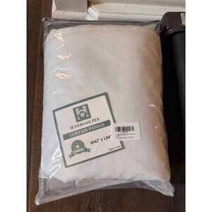 NEW H. Versailtex 2 Curtain Panels Off White W 42" x L 84"